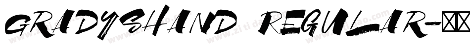 GradysHand Regular字体转换